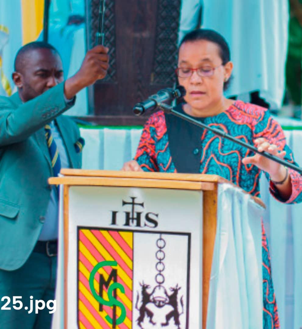 Madame Raïssa Malu Dinanga, Ministre de l'Éducation nationale et Nouvelle Citoyenneté,
                                 prononçant son allocution à l'occasion de la cérémonie officielle du Centenaire, le 2 mai 2026.